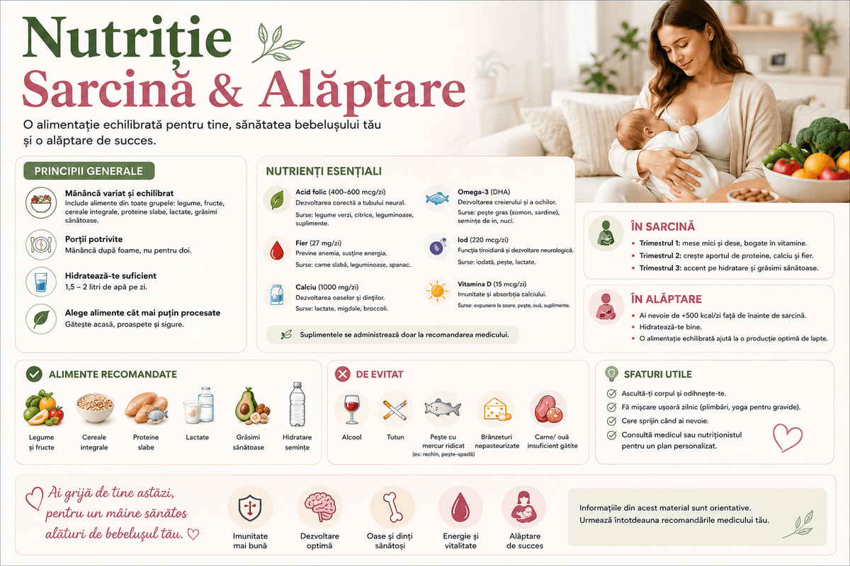 Plan nutrițional pentru sarcină și alăptare – Cristina Negru