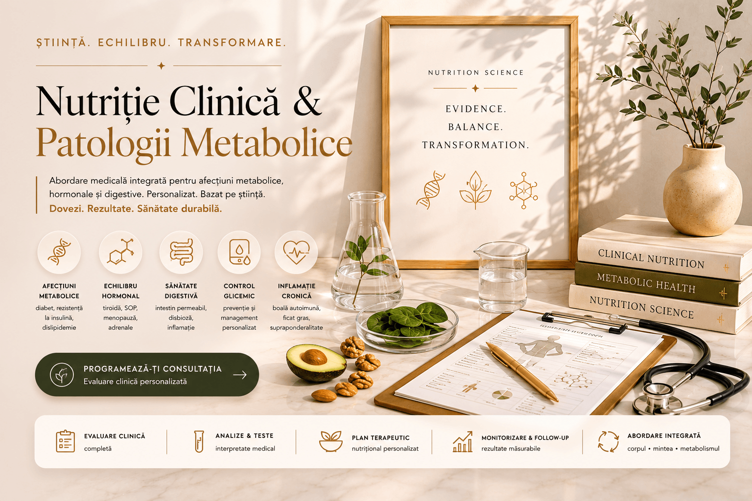Nutriție clinică în afecțiuni metabolice.