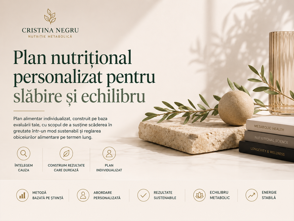 Program de slăbire personalizat cu plan alimentar – Cristina Negru