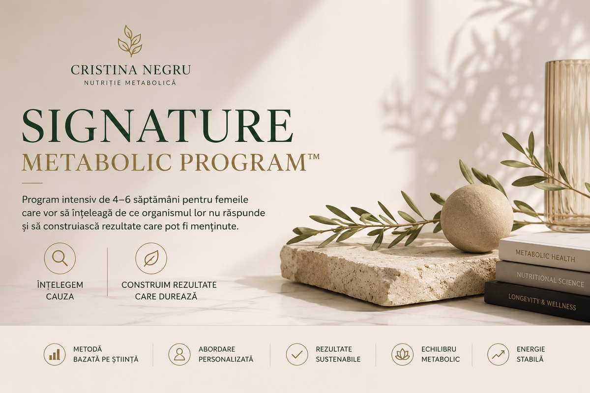 Plan personalizat în cadrul Programului Metabolic Signature