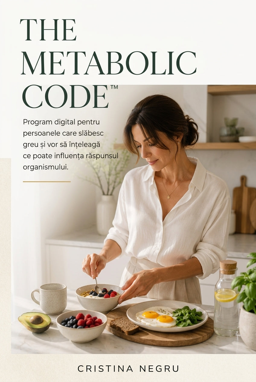 Copertă digitală THE METABOLIC CODE™ — program pentru metabolism și energie